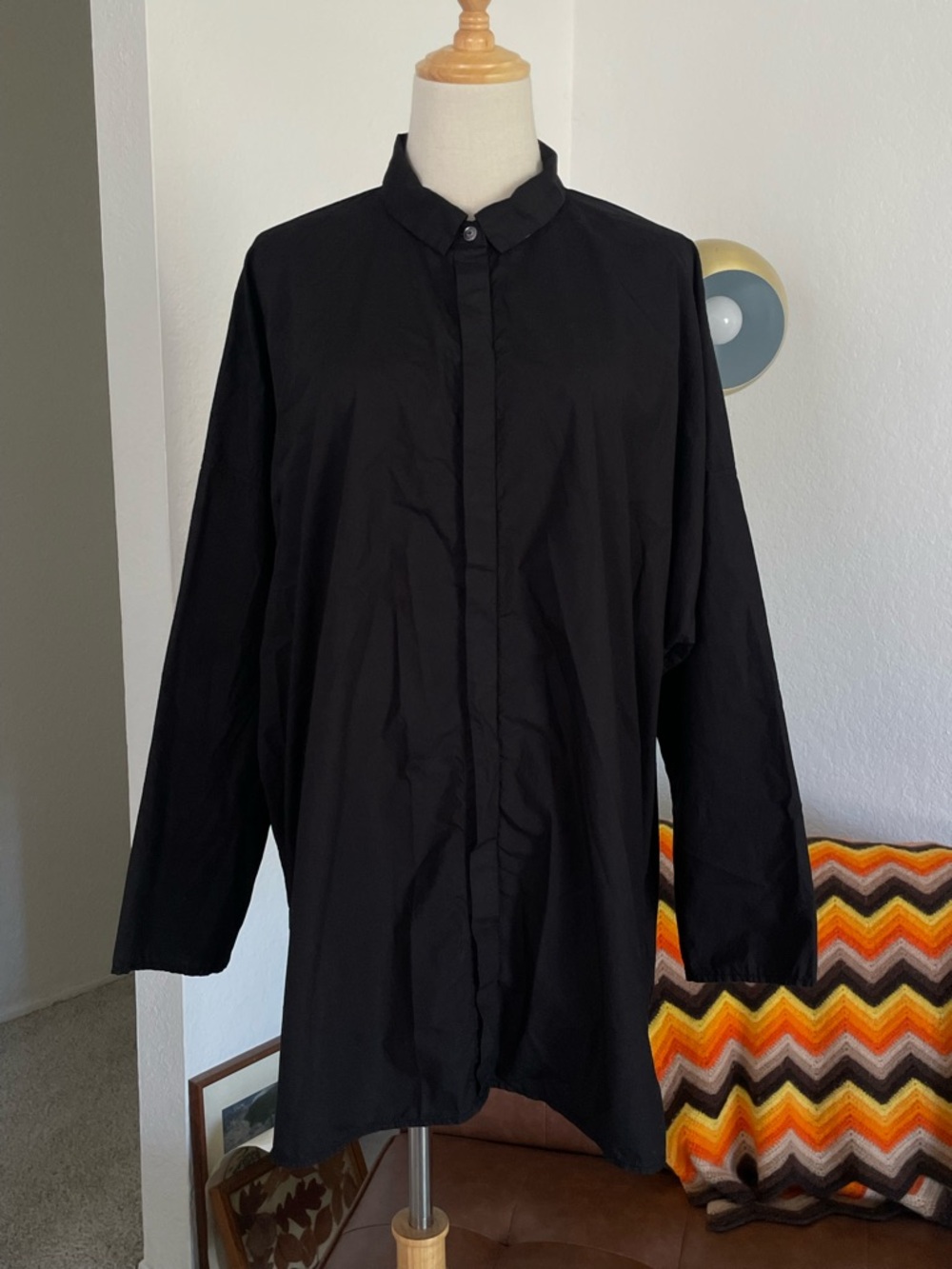 oska Lagenlook Minimal Button Down Shirt